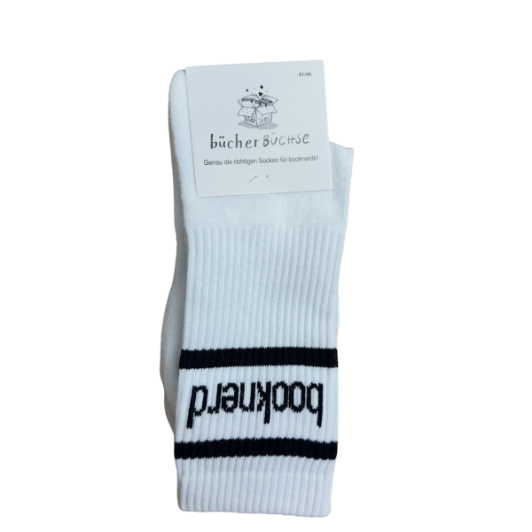 Socken "booknerd"