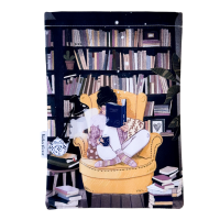 Buchhülle "Bibliothek" von @gebelwho