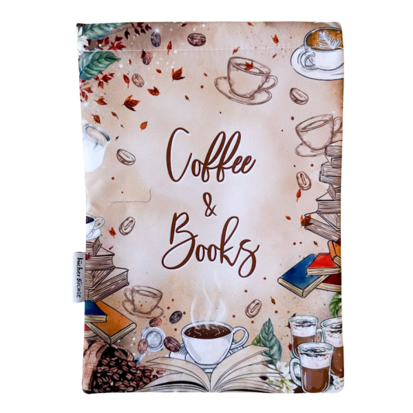 Buchhülle "Coffee & Books" von @azura.arts