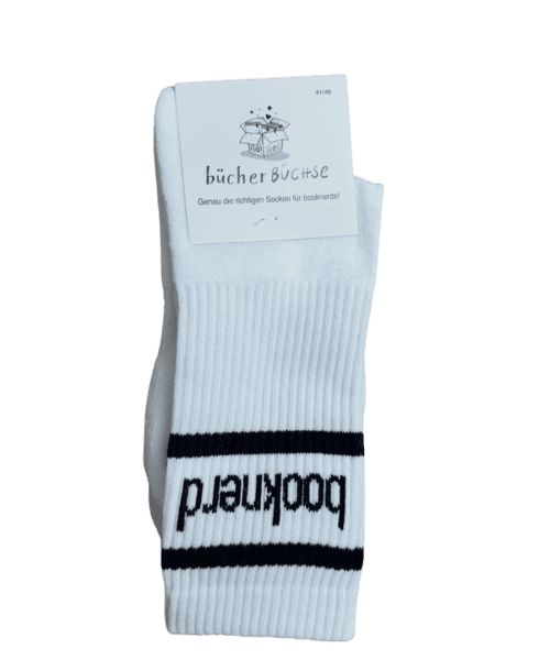 Socken booknerd weiss 41-47